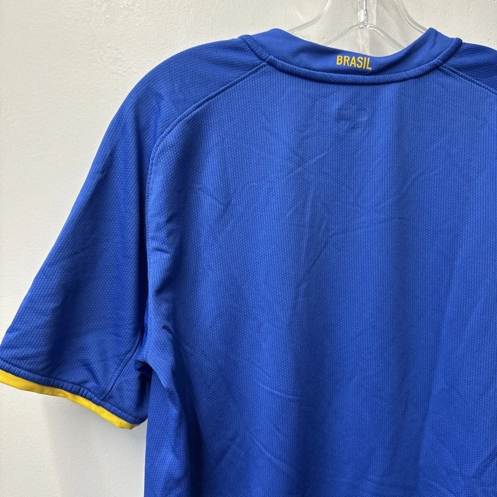 BRASIL 2008 2010 AWAY FOOTBALL SHIRT SOCCER JERSEY NIKE 258950-493 sz M MEN BLUE